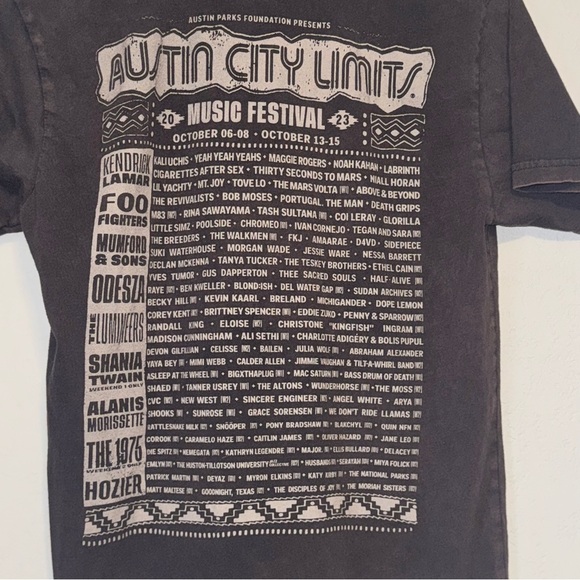 Women's Next Level Apparel ACL Festival Dark Grey Short Sleeve Graphic Tee - Picture 8 of 8